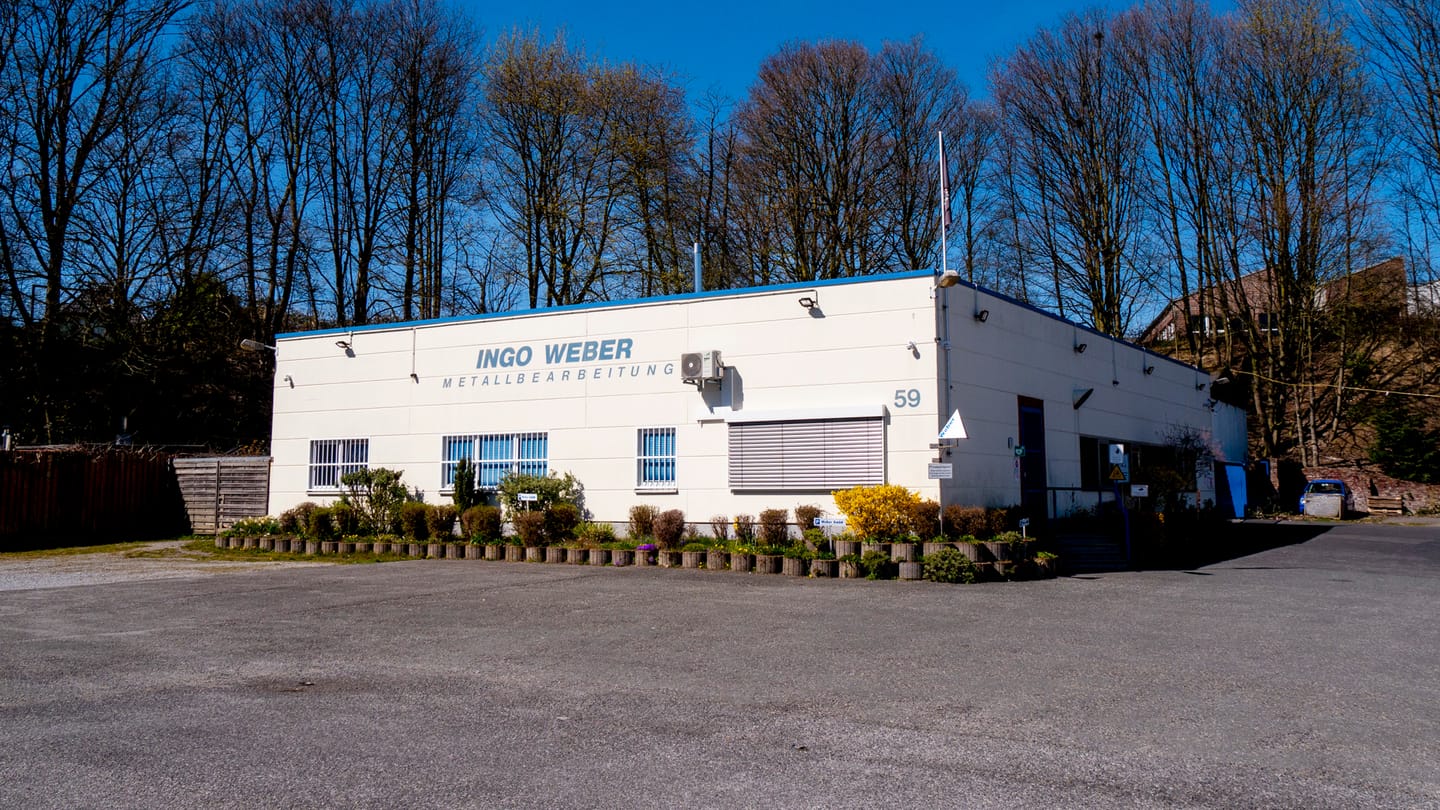 Firmengebäude der Weber Metallbearbeitung in Velbert
